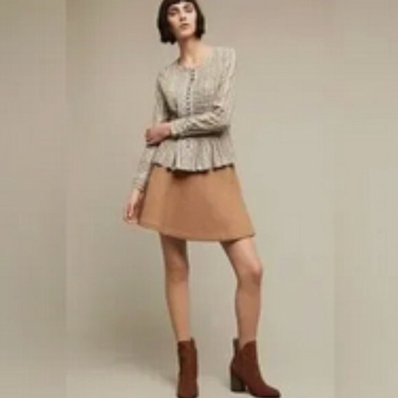 Anthropologie Maeve LS Blouse Gelise Pintuck Metal Buttons Peasant Prairie, Med. - Picture 14 of 14